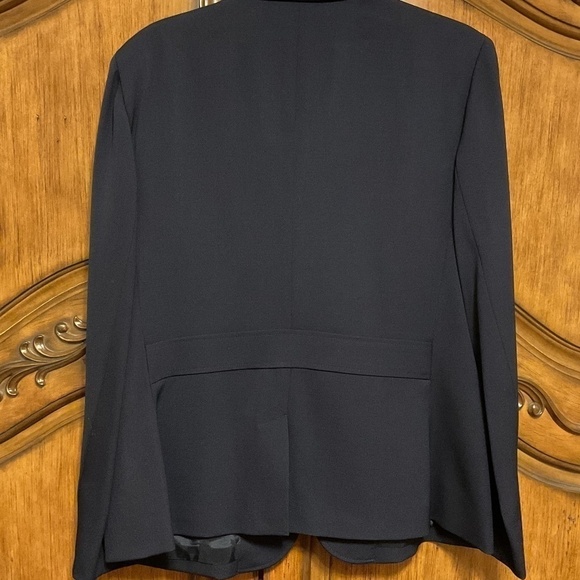 NWOT POLO RALPH LAUREN 100% WOOL DARK Blue CREST WOMAN BLAZER NEW SIZE US 16 - Picture 9 of 13